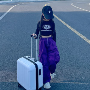 Fashionable Korean Style Girls Workwear Pants Spring Autumn Casual Street Style Long Cotton Trousers for Children