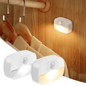 Motion Sensor LED Light USB Rechargeable Under Cabinet PIR Dimmable Wireless Battery Night Light Wall Lamp Bedroom Hallway
