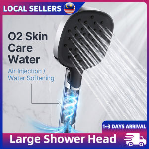 Stepless Knob Hand Shower Gentle on the Skin Bathroom Accessories & Toilet Fixtures O2 Skin Care Water Air Large Shower Head