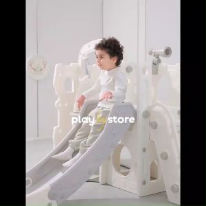 Kids Indoor Play House Baby Playroom Playground Equipment Plastic Swing And Slides For Children Sliding Toys