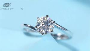 AURORAJEWCODcincin wanita couplefree boxtunanganAnti LunturCincin Dapat DiaturCincin BerlianGaya KoreaHadiah PasanganPerhiasan FashionPerhiasan Cincin4