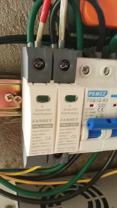 DC/AC SPD Surge Protective Device 2P 20KA/40KA 500V-1000V Solar PV Lightning Arrester Surge Protector Voltage Protection Device DIN Rail Mount