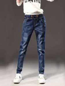 High Waist Denim Jeans Womens plus Size Pear Shape Body Large Legs Elastic Waist Tall Women New 2024 Style Harlan Pants