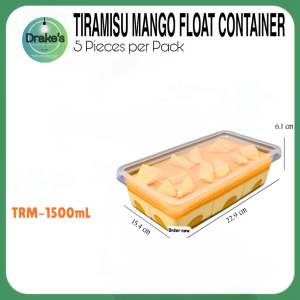 Tiramisu Mango float container 1500 & 3500 capacity available By Drakes Packaging Supplies