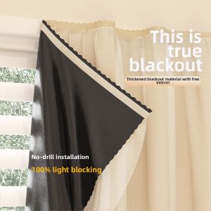 Hole-Free Self-Adhesive Blackout Curtains