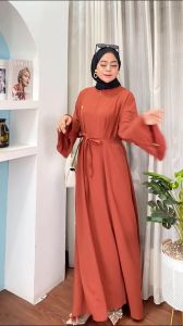 AMIRA DRESS GAMIS CRINKLE JUMBO LD 120 GAMIS CRINKLE AIRFLOW PREMIUM 2023 TERBARU KRINGKEL WANITA DEWASA