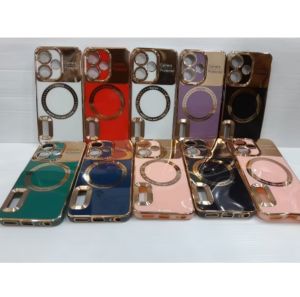 Casing List Gold Magsafe Oppo Reno 11 Reno 10 Reno 7Z Reno 8Z Reno 8T 4G Reno 4F Reno 5 Reno 6 4G A74 A95 4G A78 4G A54 - Casing List Gold