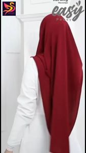 Tudung Sarung EasyPeasy Moss crepe Size XL