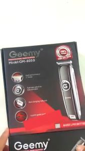 New 100% Original Geemy Gm-6050 Original Rechargeable Hair Clipper Hair Cutter Trimmer Potong Rambut Hair Trimmer Clippe