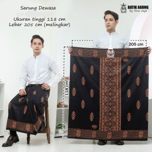 Sarung Batik Pekalongan Pria Dewasa Motif Sarwon Rayon Premium Terbaru