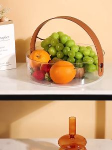 Keranjang Buah Toples Tempat Kue Fruit Candy Snack Storage Box with Handle