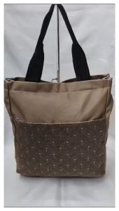 Tas Tote Bahu Shoulder Bag Ukuran Besar Bordir Bunga Berdiri April