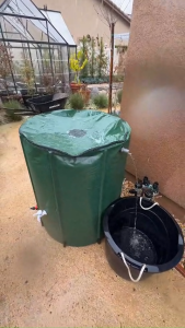 Collapsible Rainwater Barrel Rain Water Recovery Storage Tank Garden Irrigation Water Bucket Collapsible Rain Barrel Rainwater Collection Container