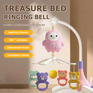 Baby Crib Mobile with Projector Night Light Remote Control Auto-Rotate Music & Lullabies for Newborns Infant Soothing Sleep