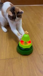 PetStern ของเล่นลูกบอลเรืองแสง สามชั้น รูปร่างต้นคริสต์มาส Catnip Ball Cat Toy สําหรับสัตว์เลี้ยง แมว