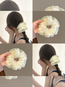 WENZHU | Elegant Korean Gentle Fluffy Low Ponytail Hair Tie