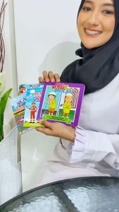 BUKU PENGETAHUAN BALITA - BOARDBOOK ANAK MURAH TERJANGKAU - BELAJAR HURUF ANGKA HIJAIYAH HEWAN BUAH PROFESI