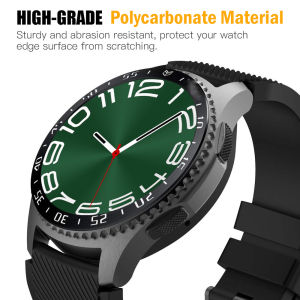 Dành cho Samsung Galaxy Watch 6 Classic Case 47mm Galaxy Watch 6 Classic 43mm Cover Viền nhựa và kính bảo vệ cho phụ kiện Samsung Smartwatch 6 Classic (2023)