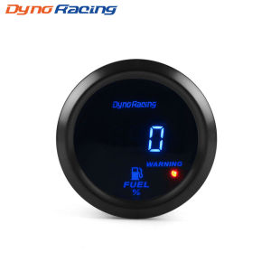 Dynoracing 2 52มม เครื่องวัดระดับน้ำมันเชื้อเพลิงจอ 0-100% มาตรวจน้ำมันเชื้อเพลิงเมตร 12V