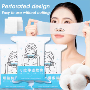 【Charming women】200/50 Sheets Stretchable Face Specific Cotton Pads Small Pack Mixed Opening Cotton Towel For Makeup Removal And Facial Cleansing