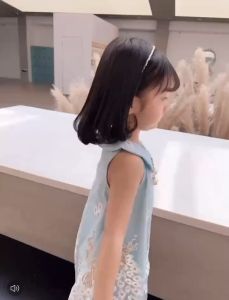 ชุดเด็กผู้หญิงสไตล์เกาหลี แขนสั้น ลายดอกไม้ วัสดุตาข่าย สำหรับวันเกิด 2-9 ปี