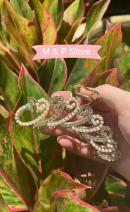 M&P Store - Kẹp tóc càng cua kim loại hình công vàng