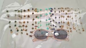 Irregular Natural Stone Stainless Steel Glasses Chain Fashion Reading Sunglasses Eyeglasses Strap Lanyard for Women