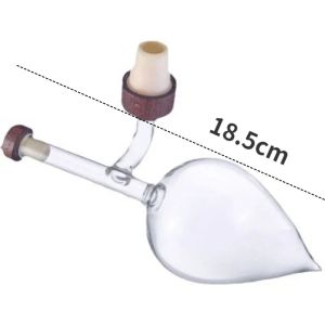 Round and Peach Shaped Transparent Red Wine Aerator Quick Pour Spout Portable Decanter for Red Wine Bottles Sobering Device