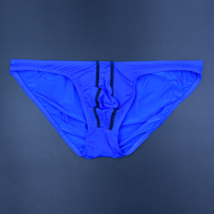 Mens Low Waist Ice Silk Transparent Triangular Soft Quick Dry Shorts Breathable Youth Fashion Underwear Sensual Home Clothes