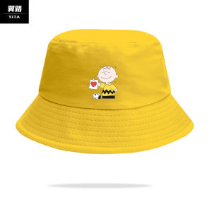 Snoopy Charlie Brown Joint Name Cartoon Duck Fisherman Hat Basin Hat Male and Female Student Couple Sun Protection Hat Sun Hat