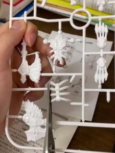 13cm Halloween Human Shape SkeletonPosable SkeletonHuman Shape BonesHalloween Herror DecorationsHaunted House Horror Props