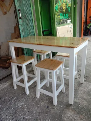 meja makan. cafe restoo set +4 kursk