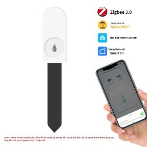Cảm Biến Độ Ẩm Đất Thông Minh Zigbee 3.0 Thiết Bị Giám Sát Nước Tưới Cây Không Dây Máy Dò Nhiệt Độ & Độ Ẩm Cho Vườn