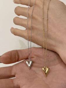 SRRMHYN | Dây Chuyền Trái Tim Mới Thời Trang Bằng Thép Titan