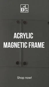 Clear Acrylic Photo Frame | Magnetic Picture Frame | Wallet Size & 4R Photo Holder