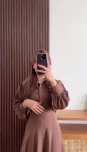 One Set Crop Trendy Crinkle Airflow Wanita 2025  - Setelan Rok Terbaru Size M L XL Terlaris realpict