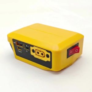 Adapter For DeWalt 18V Li-ion Battery Digital Voltage Display Bidirectional Power Converter DC XT60 USB Fast Charge(NO Battery )