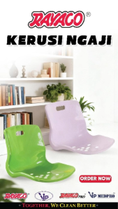 Rayaco KN04 Floor Chair Kerusi Ngaji / Kerusi Masjid / Kerusi Kuliah / Kerusi Sandar / Kerusi Tanpa Kaki Floor Chairs Kitchen Chair 4 - Lazada