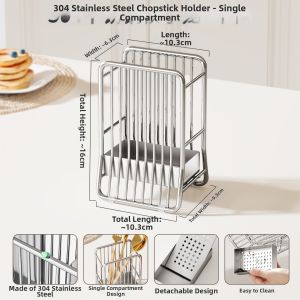 SUOBAI | Stainless Steel Drying Cutlery Organizer Ventilated Storage Holder