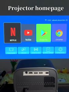 MONOZ A10 Pro Android 11 Smart LED Projector with 5G Dual WIFi Auto Focus and Keystone Wireless Mirror Phone