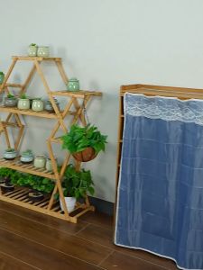 Replica shop ชั้นวางต้นไม้ ไม้ ชั้นวางไม้ ผลิตจากไม้ไผ่แท้ มีหลายแบบ รุ่น YZ-S01