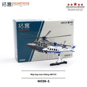 Mô Hình Máy Bay Trực Thăng Cảnh Sát Hợp Kim