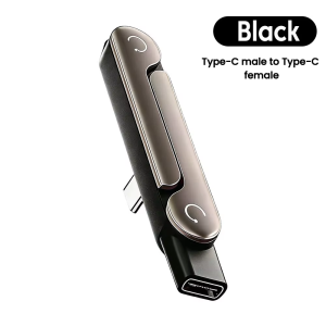 Kebidumei | 240W Type C Phone Charging Bracket Adapter Fast Charging OTG Type-C Male to USB-C Female Converter With Foldable Holder