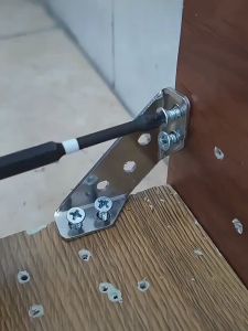21/18/12/9Set Universal Furniture Corner Connector / Cabinet Shelf Triangle Support Frame / Steel Angle Bracket with Screws