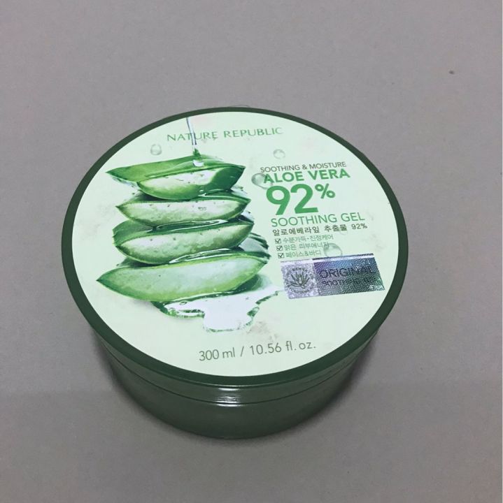 Nature Republic Aloe Vera 92% Soothing Gel 300ml (ORIGINAL 100%)
