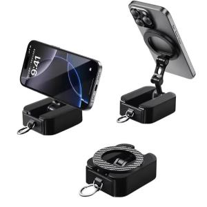 Pocket Magnetic Phone Holder Multifunctional Foldable Desktop Horizontal and Vertical Portable Angle Adjustable Bracket Stand