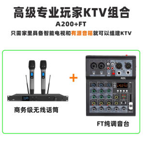 Wireless Karaoke Microphone System with Mixing Console Rechargeable Bluetooth Speaker for TV Computer Home KTV Meetings