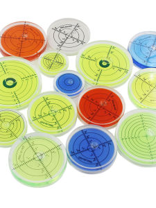 New Acrylic Plastic Levels Universal Direction Bubble Level Engineering Installation Instrument Hardware Tools Circle Disk