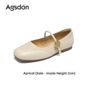 Agsdon | Summer Vintage Chinese Style Thick Heel Mary Jane Shoes
