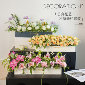 Bàn Ăn Giả Hoa Rào Chắn Hoa Giả Trang Trí Phòng Khách Trang Trí Nhà Trọ Du Lịch Hoa Hồng Hoa Giả Trang Trí Cửa Hàng